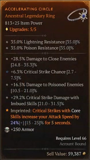 Diablo 4 Trap Master Rogue Build - Accelerating Circle to Increase Attack Speed with Critical Strikes from Core Skills